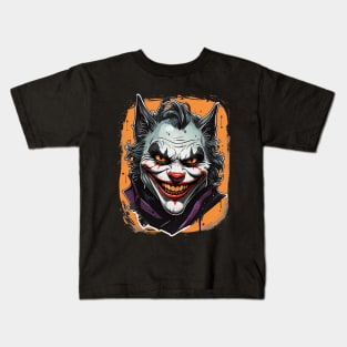 Evil Grinning Cat Kids T-Shirt